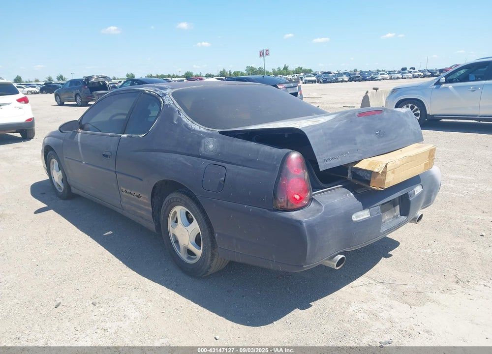 2001 CHEVROLET MONTE CARLO SS VIN: 2G1WX15K519149350