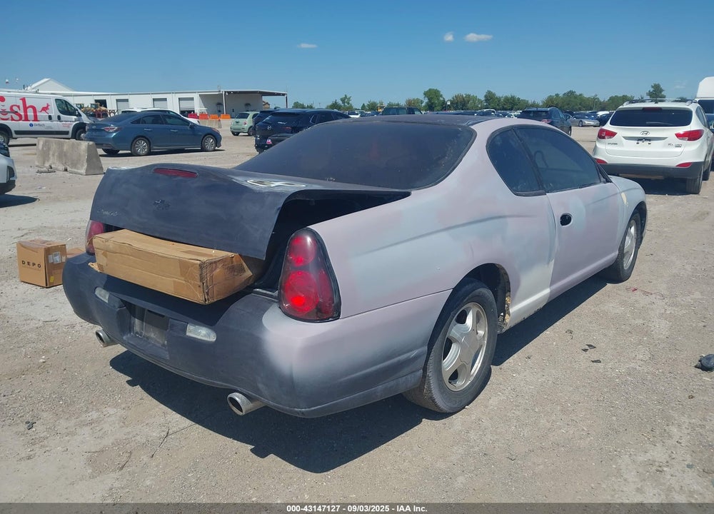 2001 CHEVROLET MONTE CARLO SS VIN: 2G1WX15K519149350