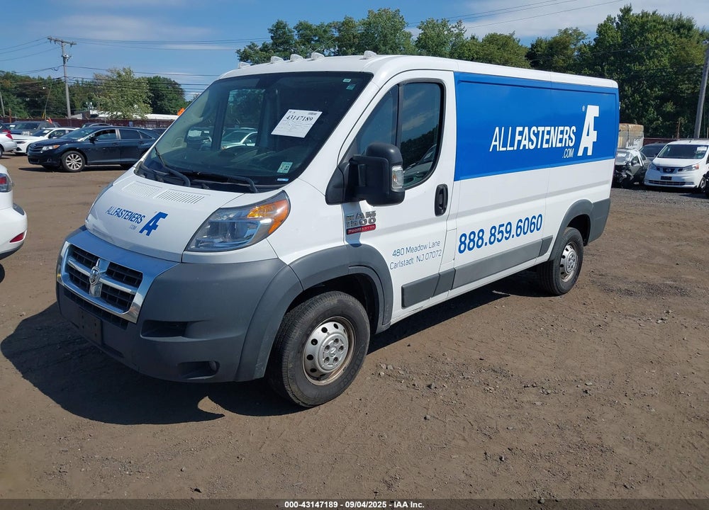 2017 RAM PROMASTER 1500 LOW ROOF 136 WB VIN: 3C6TRVAG6HE546579