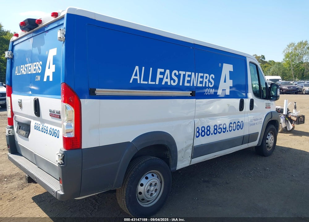 2017 RAM PROMASTER 1500 LOW ROOF 136 WB VIN: 3C6TRVAG6HE546579