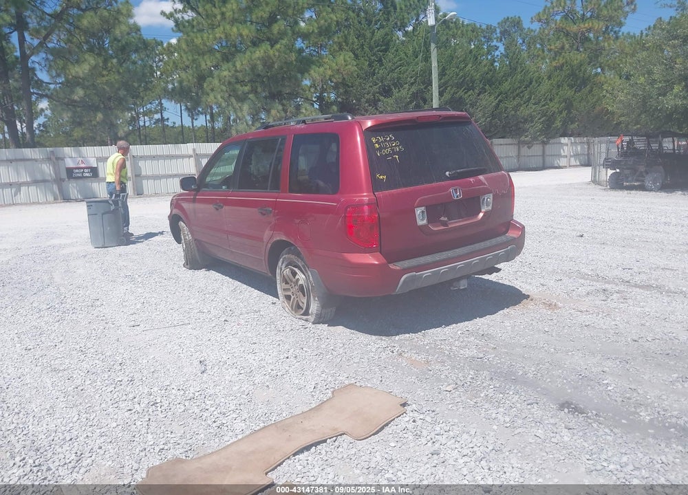 2004 HONDA PILOT EX-L VIN: 5FNYF185X4B005785