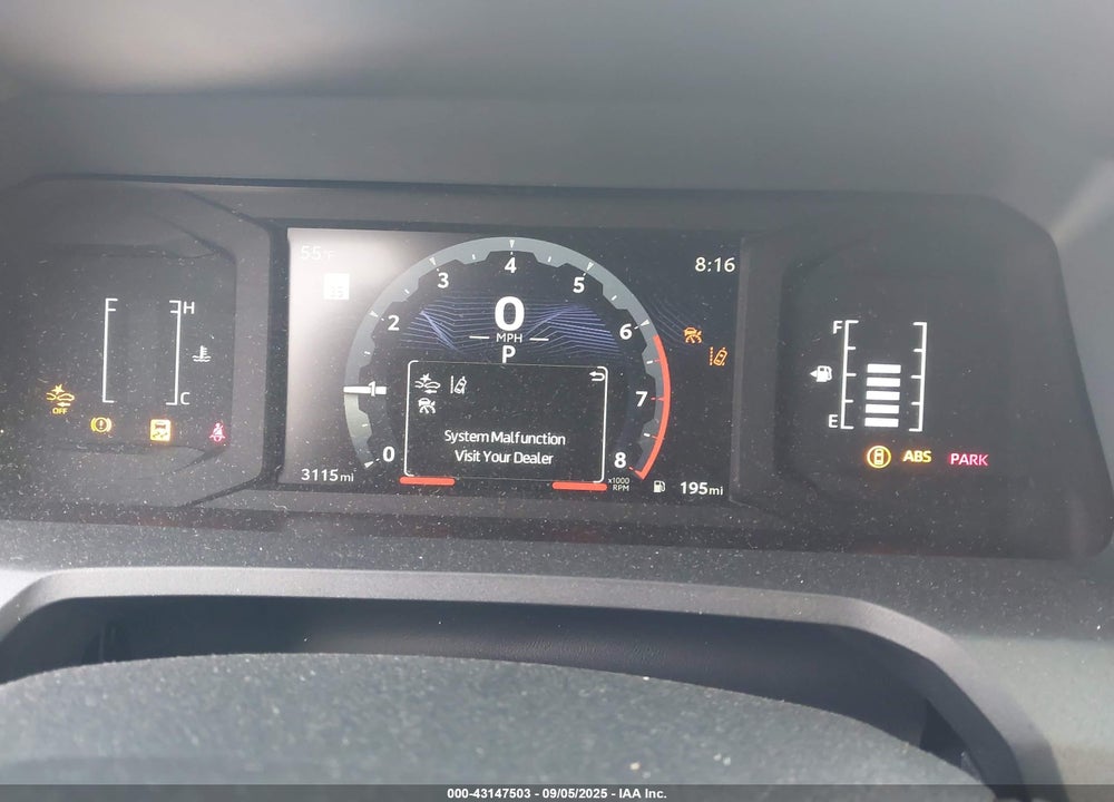 2025 TOYOTA 4RUNNER VIN: JTEVA5BR9S5017635