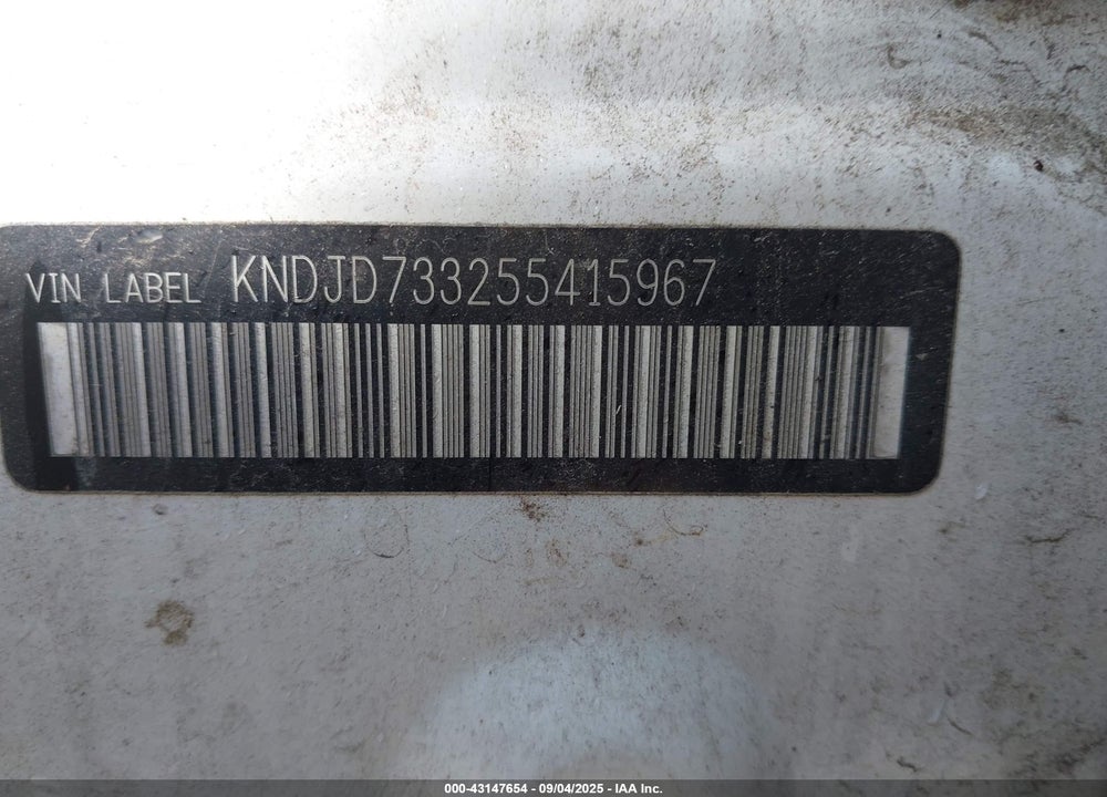 2005 KIA SORENTO EX/LX VIN: KNDJD733255415967