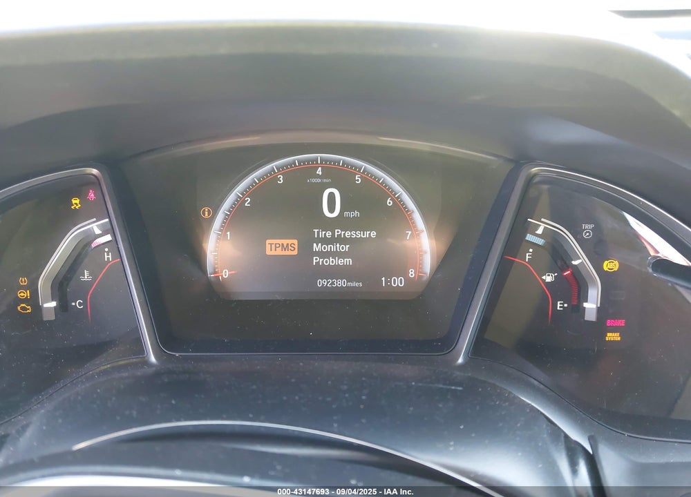 2019 HONDA CIVIC VIN: 2HGFC3A53KH753387