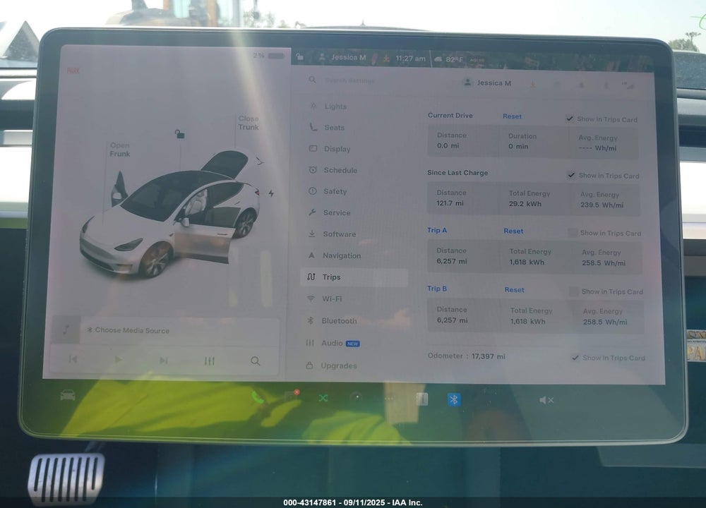 2021 TESLA MODEL Y LONG RANGE DUAL MOTOR ALL-WHEEL DRIVE VIN: 5YJYGDEE8MF283538