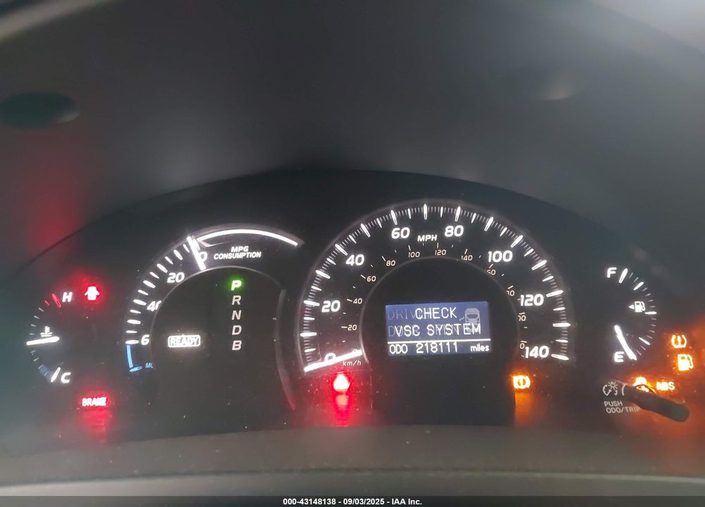 2007 TOYOTA CAMRY HYBRID VIN: JTNBB46K273030365