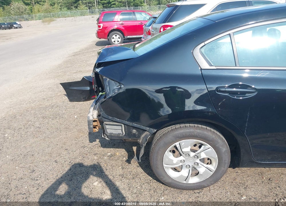 2013 HONDA CIVIC LX VIN: 19XFB2F54DE213596