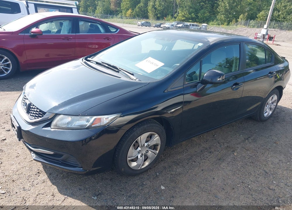 2013 HONDA CIVIC LX VIN: 19XFB2F54DE213596