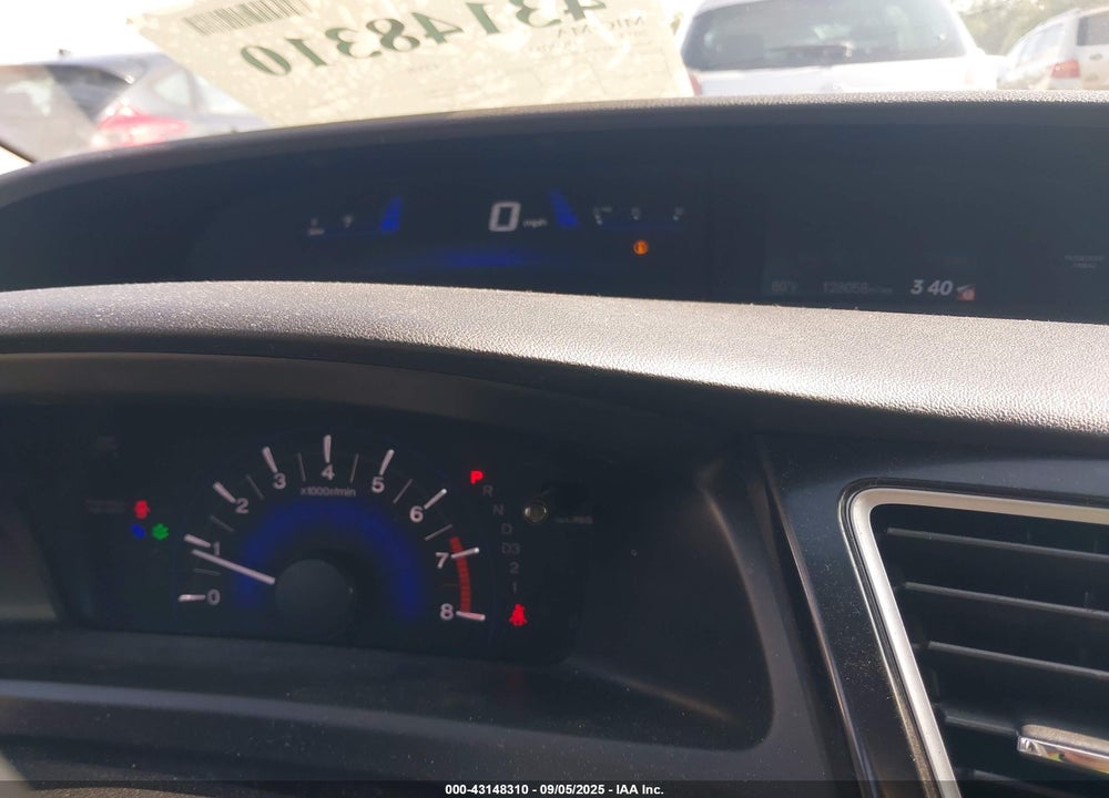 2013 HONDA CIVIC LX VIN: 19XFB2F54DE213596