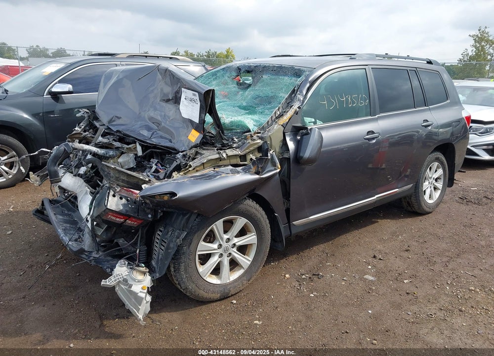 2013 TOYOTA HIGHLANDER VIN: 5TDZK3EH9DS114857