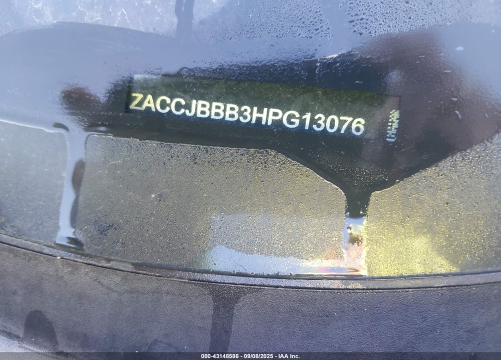 2017 JEEP RENEGADE VIN: ZACCJBBB3HPG13076