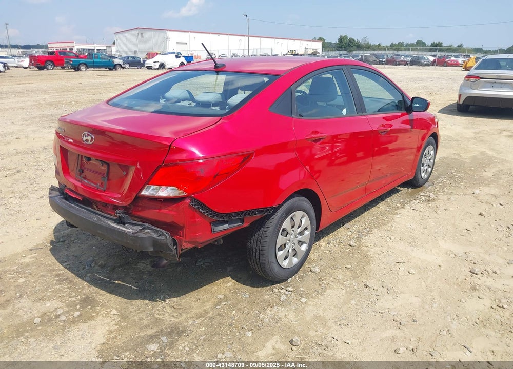2017 HYUNDAI ACCENT VIN: KMHCT4AE8HU240998