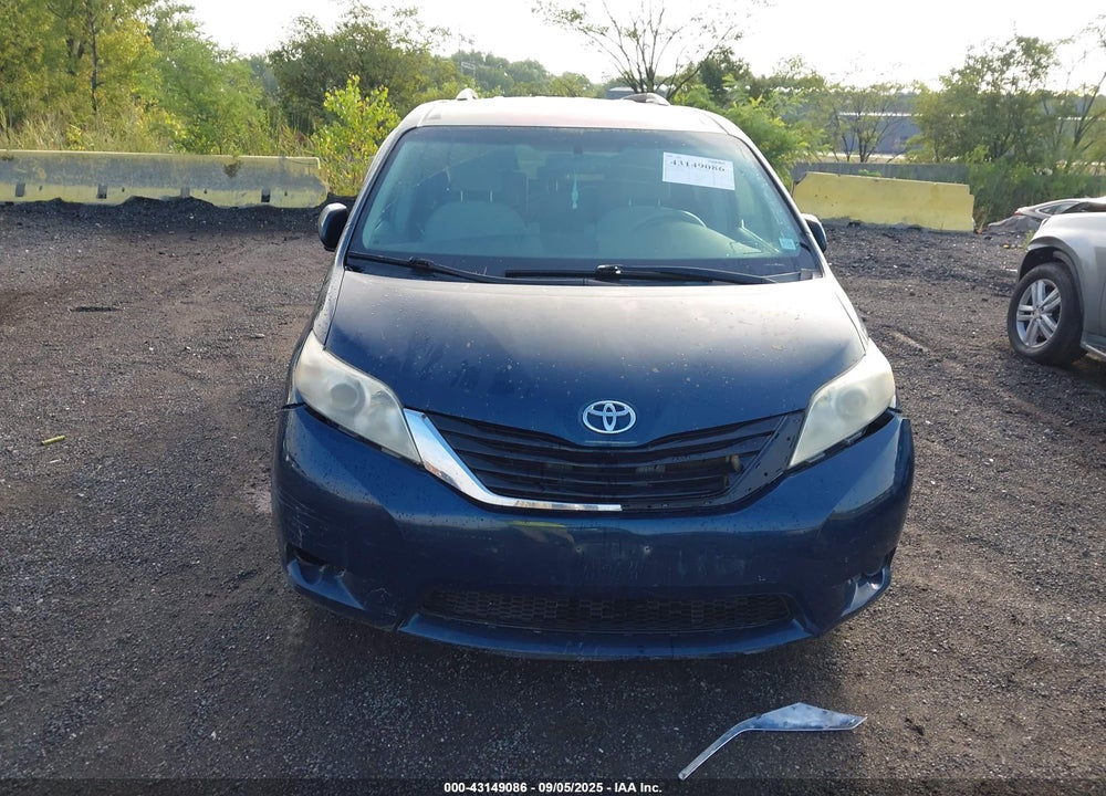 2011 TOYOTA SIENNA LE V6 VIN: 5TDKK3DCXBS051840