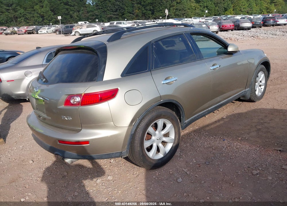 2004 INFINITI FX35 VIN: JNRAS08W84X216151