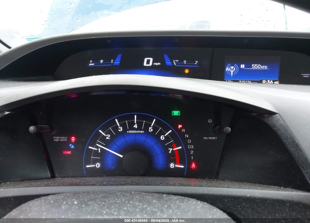 2012 HONDA CIVIC VIN: 2HGFB2F92CH535645
