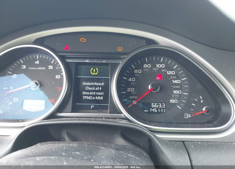 2013 AUDI Q7 3.0T S LINE PRESTIGE VIN: WA1DGAFE1DD006663