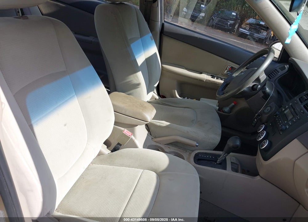 2008 KIA SPECTRA EX VIN: KNAFE122585493895