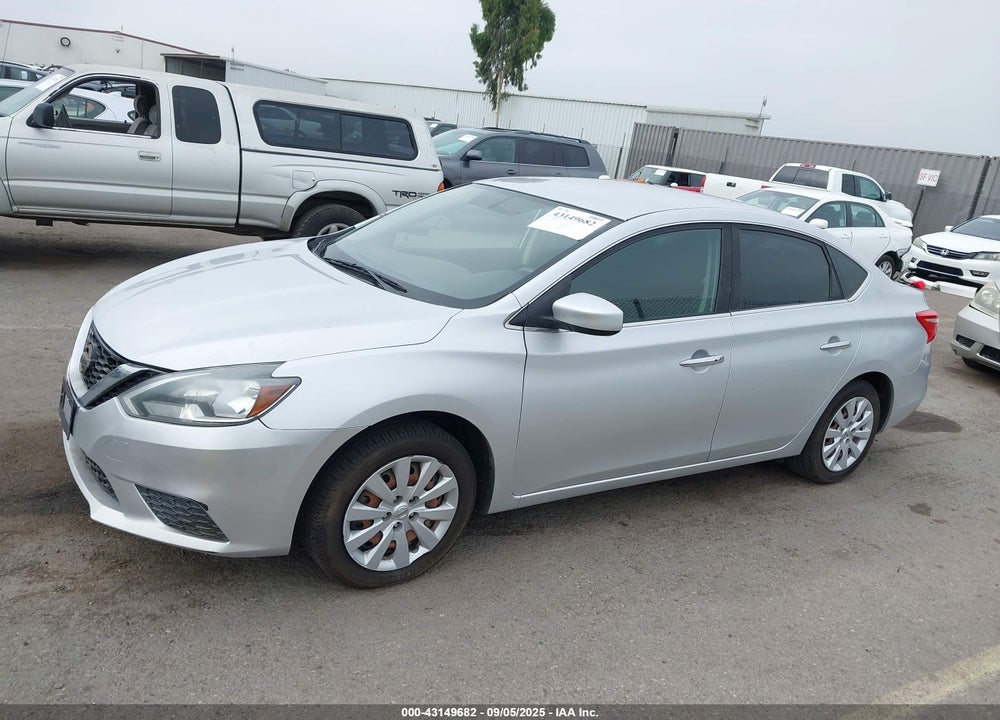 2017 NISSAN SENTRA SV VIN: 3N1AB7APXHL662799