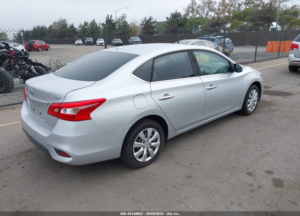 2017 NISSAN SENTRA SV VIN: 3N1AB7APXHL662799