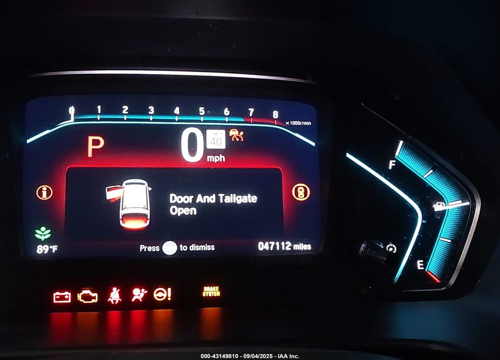2021 ODYSSEY HONDA  TOURING VIN: 5FNRL6H80MB021479