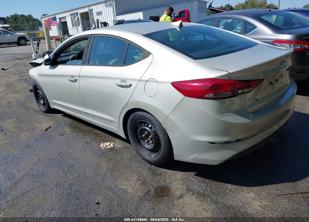 2017 HYUNDAI ELANTRA SE VIN: 5NPD74LF8HH171095