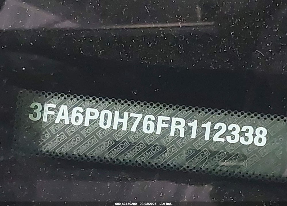 2015 FORD FUSION VIN: 3FA6P0H76FR112338