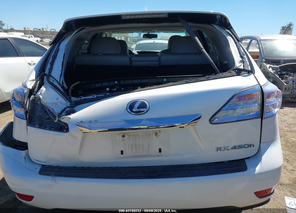 2012 LEXUS RX 450H VIN: JTJZB1BA9C2006186