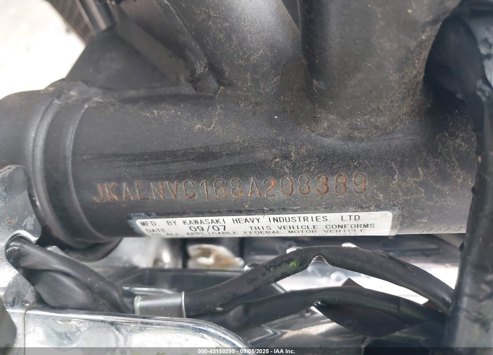 2008 KAWASAKI EN500 C VIN: JKAENVC168A208389