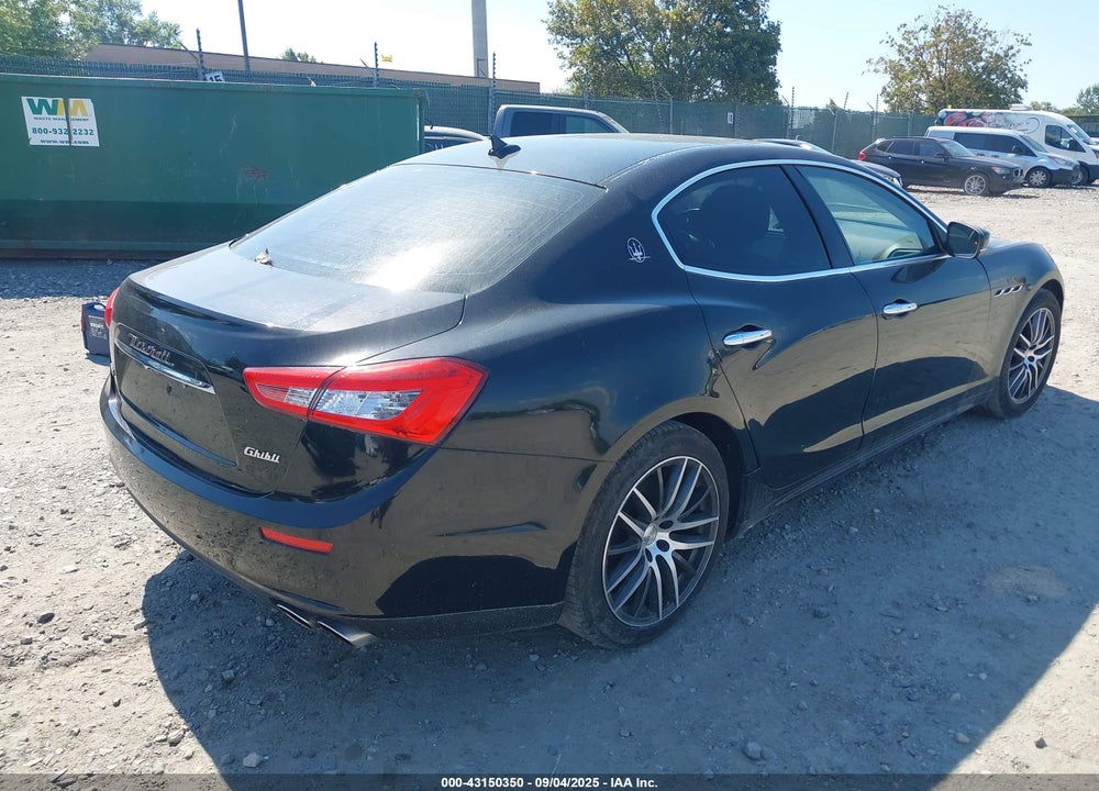 2017 MASERATI GHIBLI VIN: ZAM57XSA9H1225471