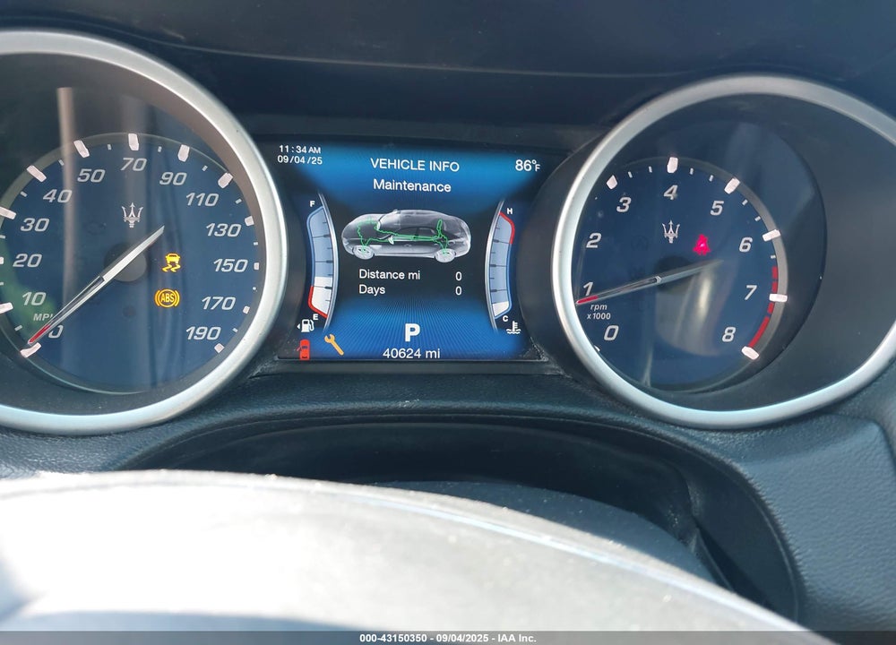 2017 MASERATI GHIBLI VIN: ZAM57XSA9H1225471