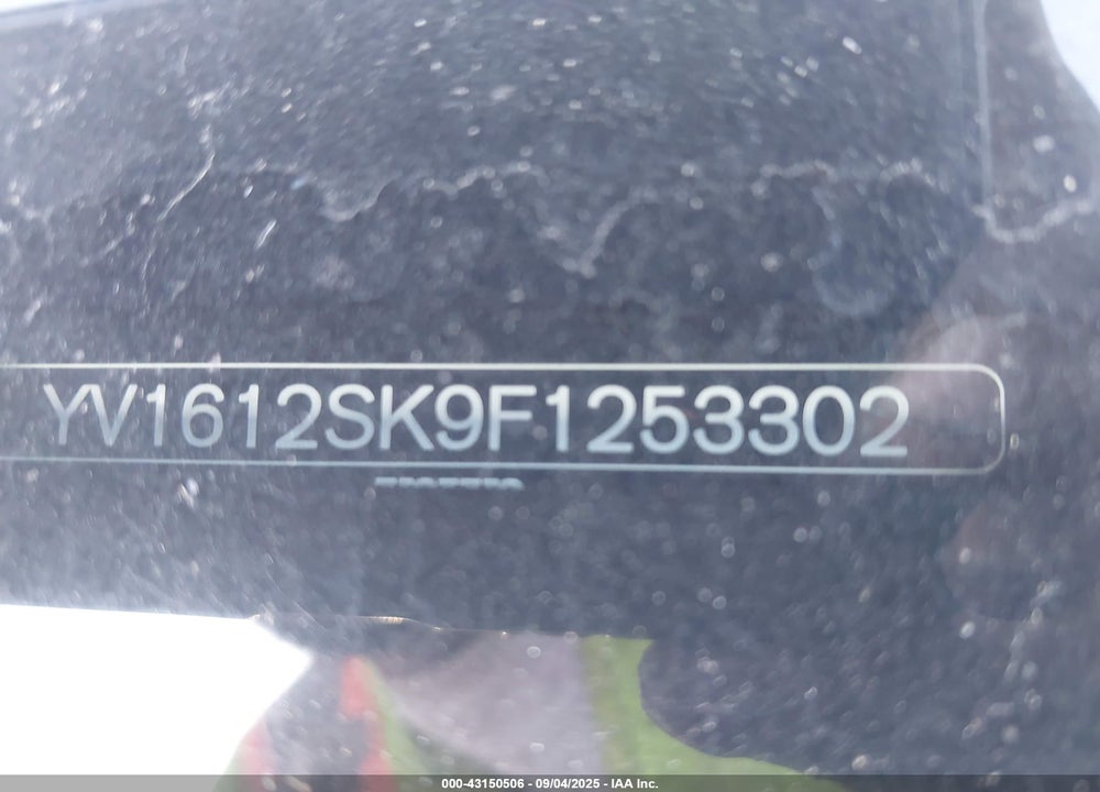 2015 VOLVO V60 VIN: YV1612SK9F1253302