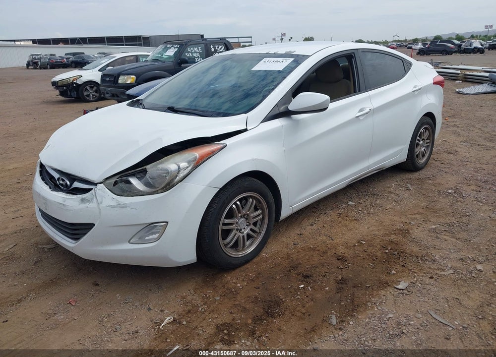 2012 HYUNDAI ELANTRA GLS VIN: 5NPDH4AEXCH147865