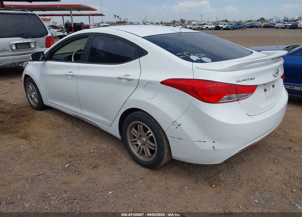 2012 HYUNDAI ELANTRA GLS VIN: 5NPDH4AEXCH147865