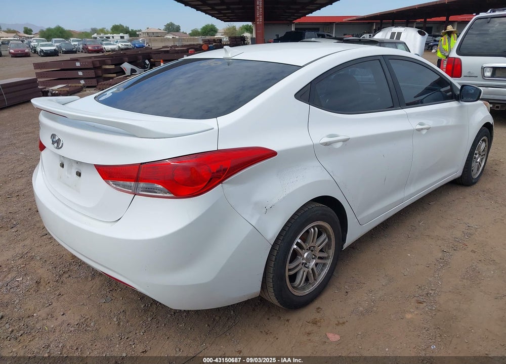 2012 HYUNDAI ELANTRA GLS VIN: 5NPDH4AEXCH147865