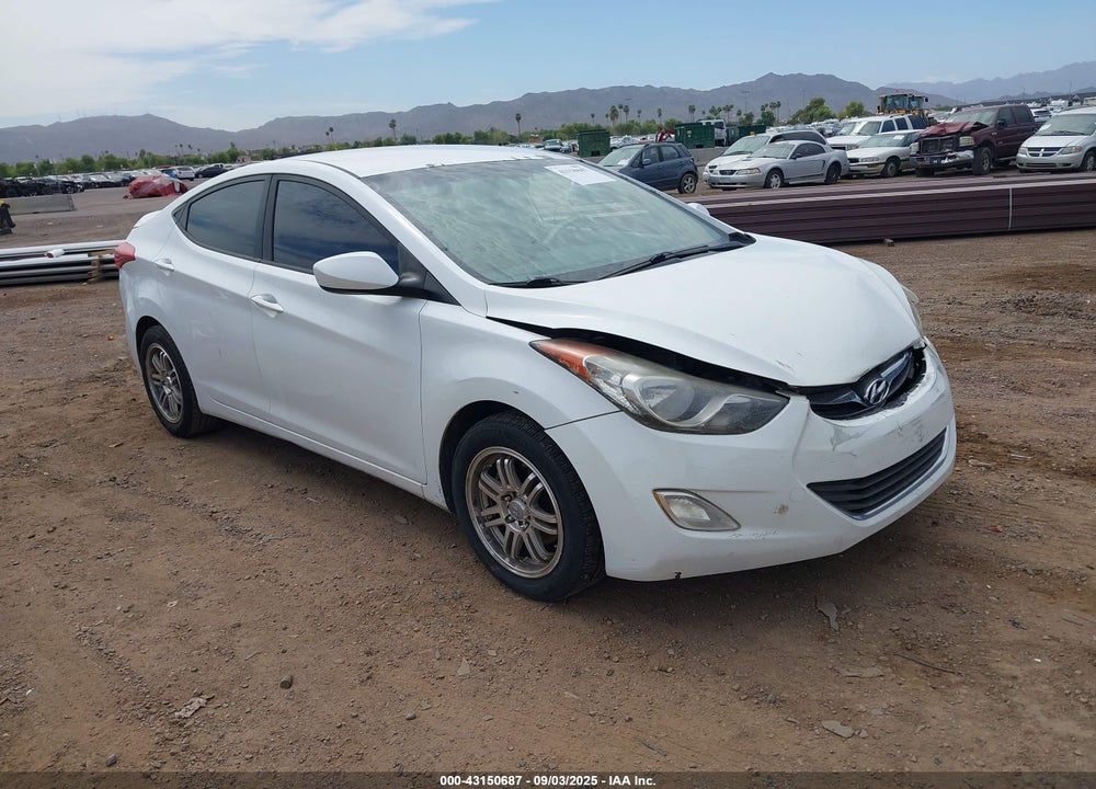 2012 HYUNDAI ELANTRA GLS VIN: 5NPDH4AEXCH147865