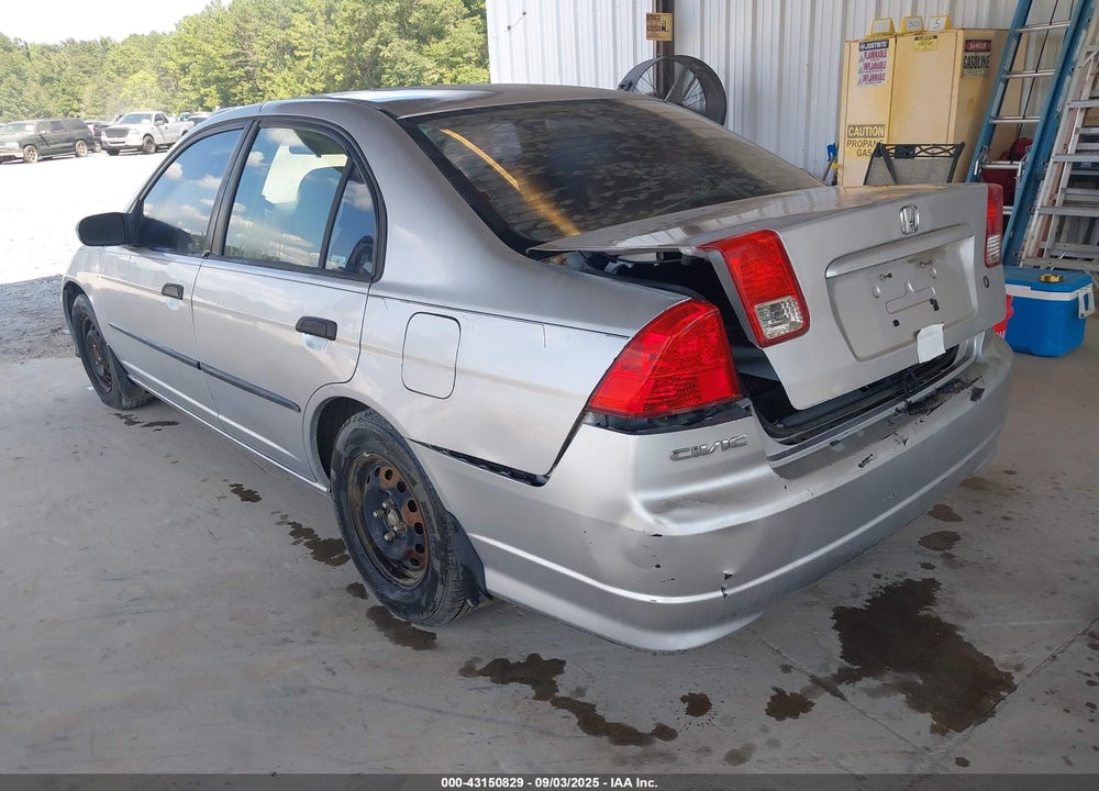 2005 HONDA CIVIC VP VIN: 2HGES16365H556857