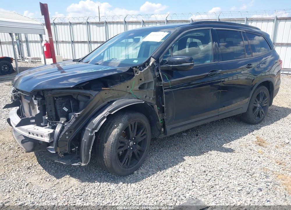 2020 HONDA PILOT AWD BLACK EDITION VIN: 5FNYF6H78LB006088