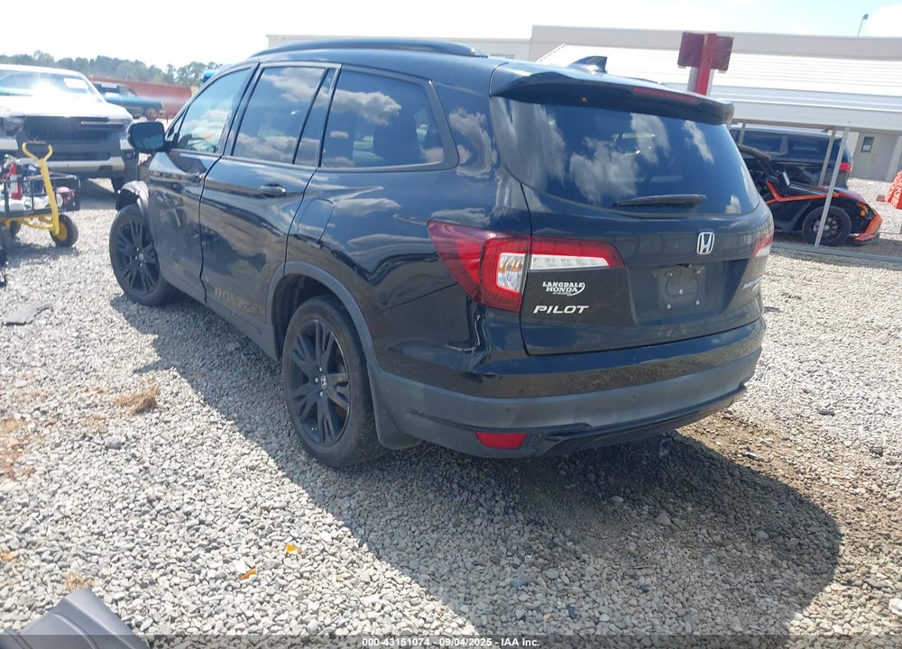 2020 HONDA PILOT AWD BLACK EDITION VIN: 5FNYF6H78LB006088