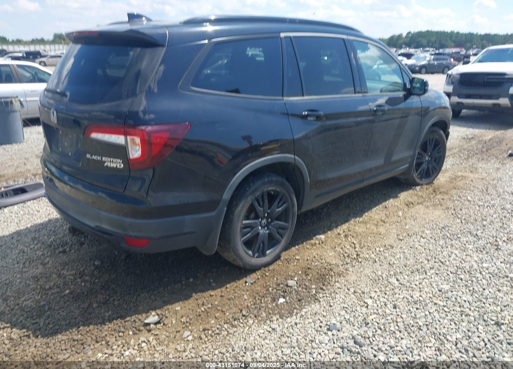 2020 HONDA PILOT AWD BLACK EDITION VIN: 5FNYF6H78LB006088