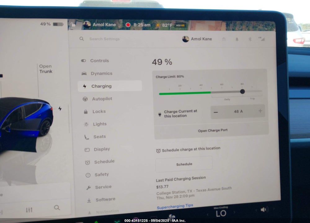 2023 TESLA MODEL Y VIN: 7SAYGDEE6PA121766
