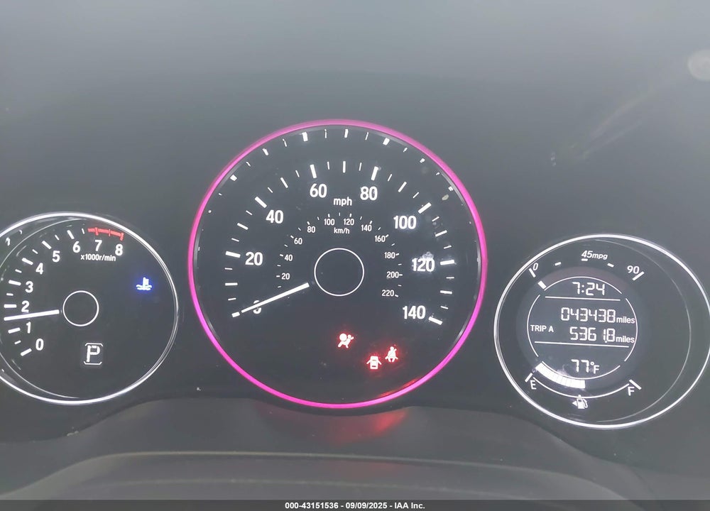 2018 HONDA HR-V VIN: 3CZRU5H36JM717423