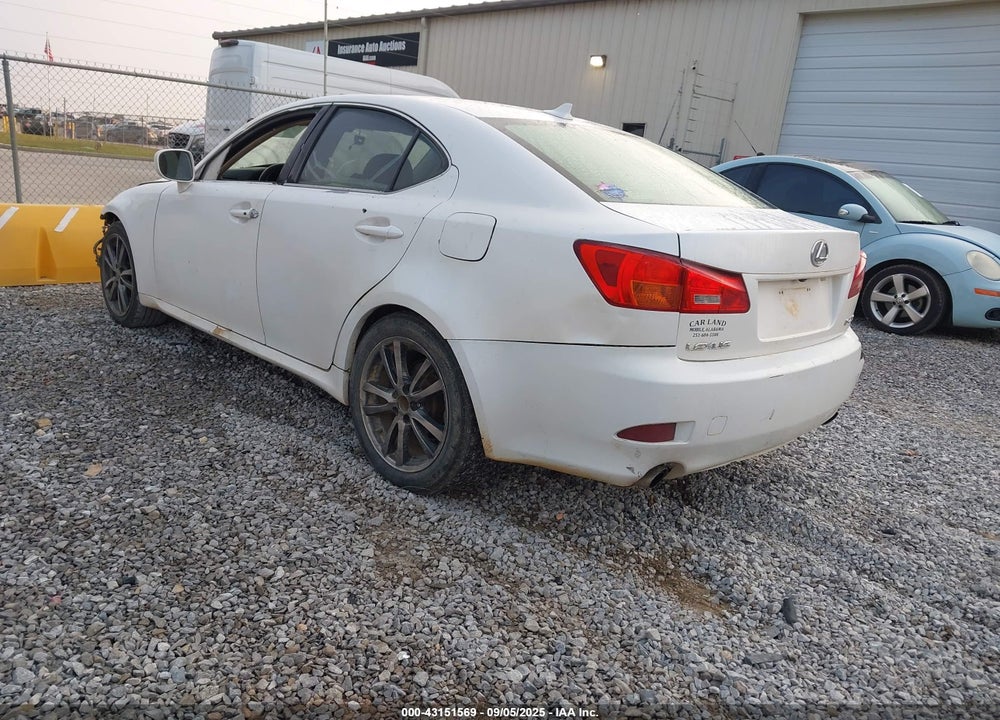 2008 LEXUS IS 250 VIN: JTHBK262282060741