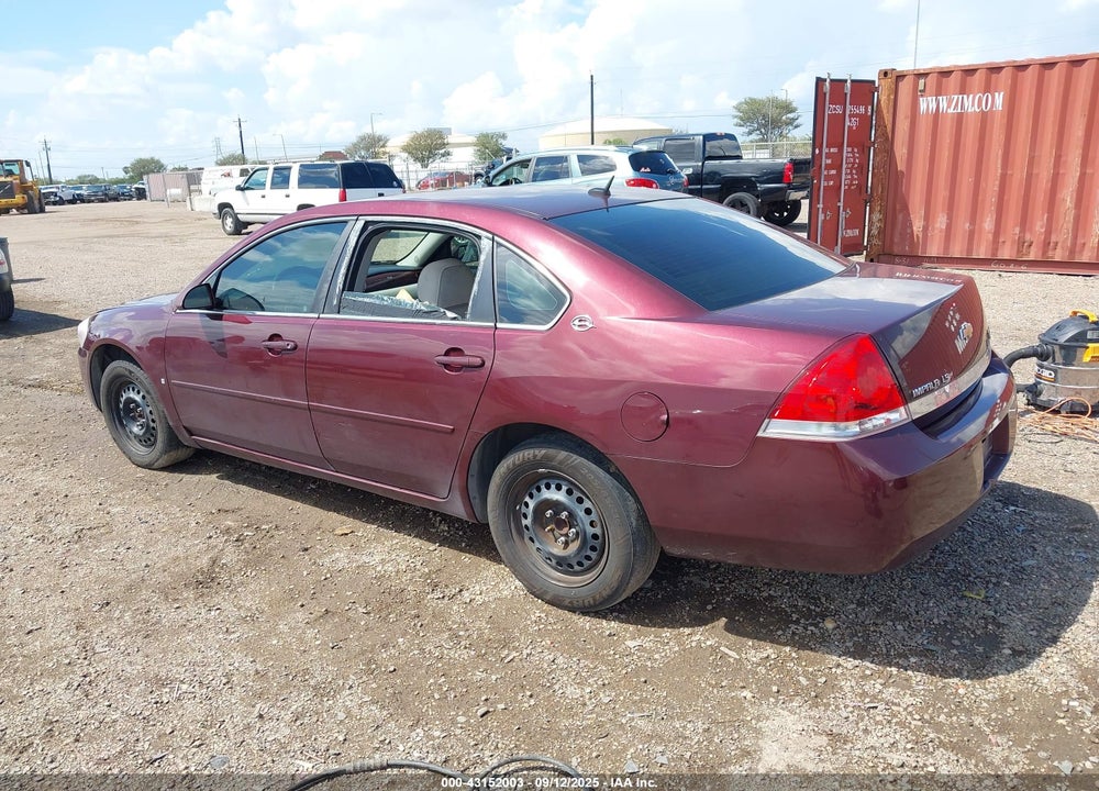 2007 CHEVROLET IMPALA LS VIN: 2G1WB58K079217208