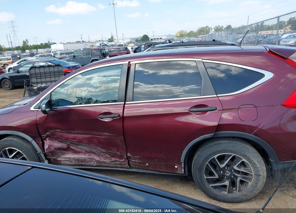 2016 HONDA CR-V VIN: 5J6RM4H41GL075884