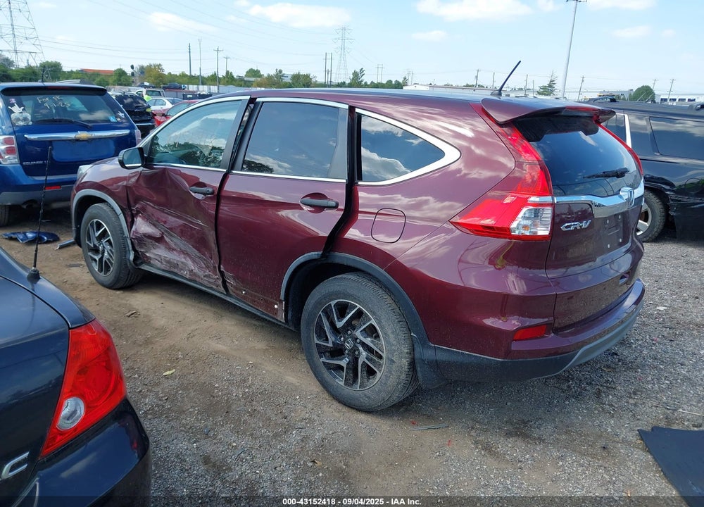 2016 HONDA CR-V VIN: 5J6RM4H41GL075884