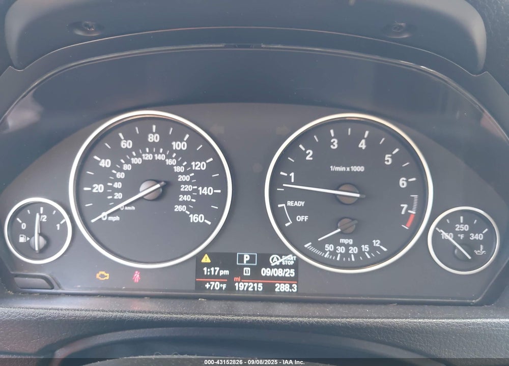 2015 BMW 3 SERIES VIN: WBA3C3G57FNT51522