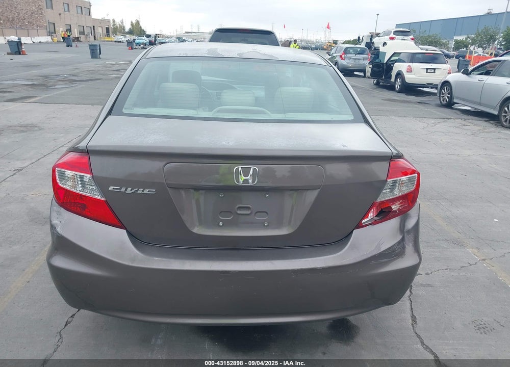 2012 HONDA CIVIC VIN: 2HGFB2F54CH549141