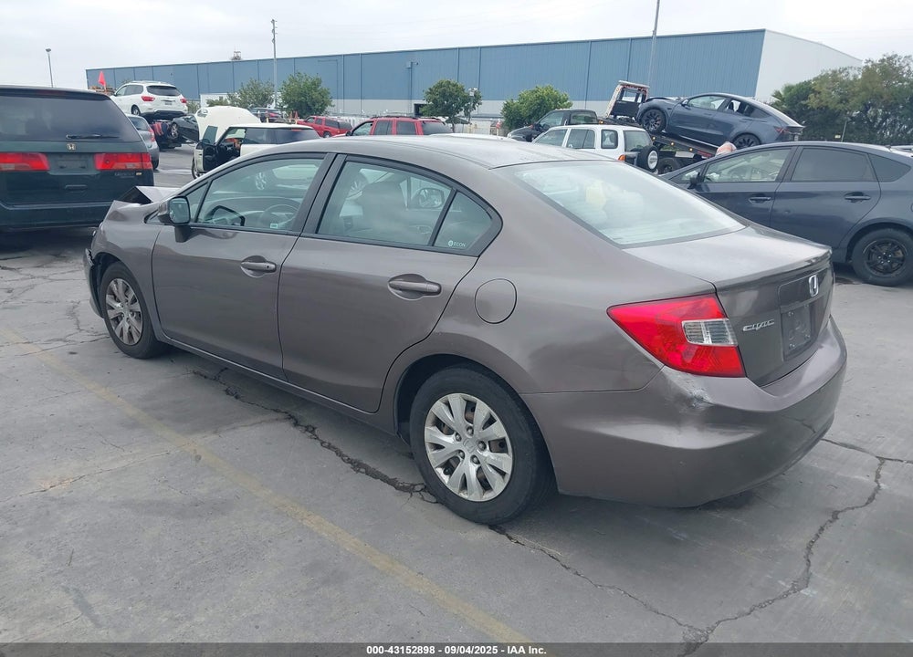 2012 HONDA CIVIC VIN: 2HGFB2F54CH549141