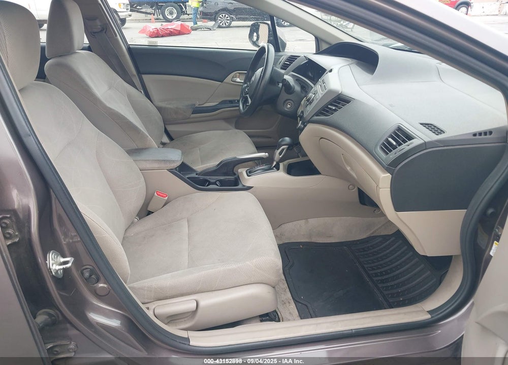 2012 HONDA CIVIC VIN: 2HGFB2F54CH549141