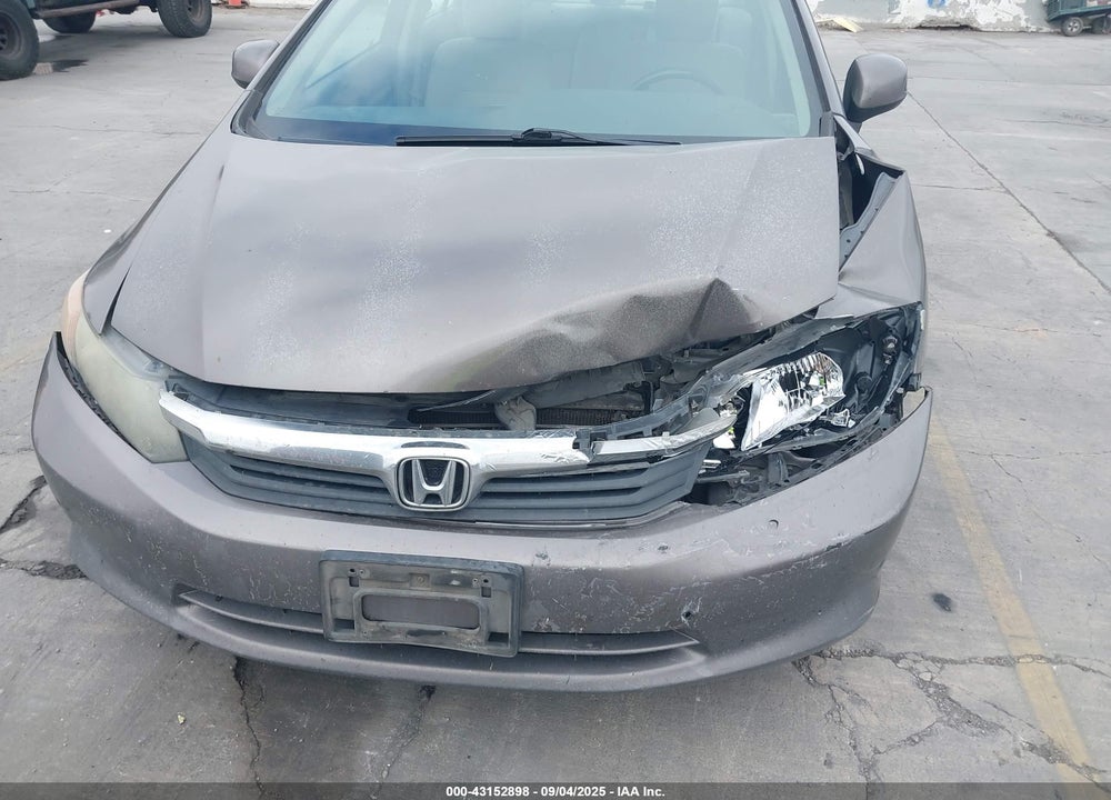 2012 HONDA CIVIC VIN: 2HGFB2F54CH549141